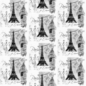 Eiffel Tower Paris Collage