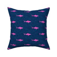 sharks (pink on dark blue) - LAD19