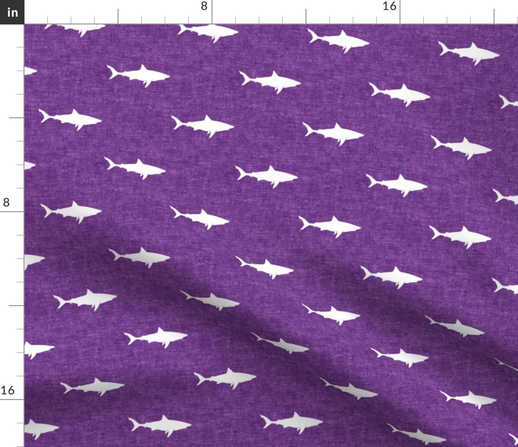 sharks on purple - LAD19