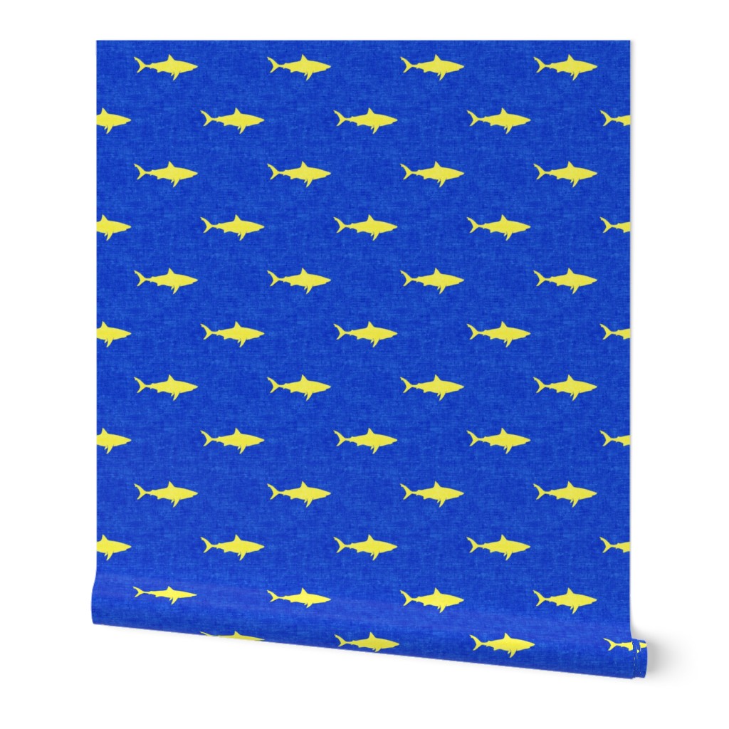 sharks - yellow on blue  - LAD19