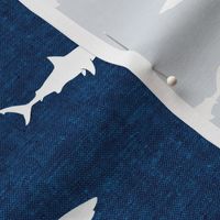 sharks on dark blue - LAD19