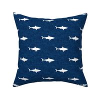 sharks on dark blue - LAD19