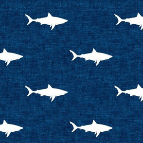 sharks on dark blue - LAD19