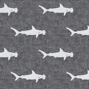 hammerhead sharks - grey  - LAD19