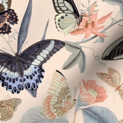 Romantic Butterfly Pattern