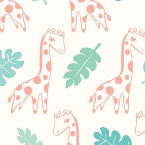 Pastel Giraffes