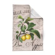 Nostalgic Lemon Tea Towel