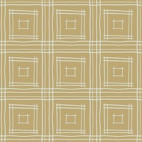 Hand-Drawn Squares in Tan and Gray