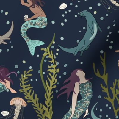 An Otter World - Medium - Marine - Mermaids and Otters