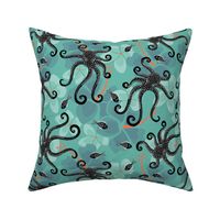 tropical bkgd-dotty octopus 