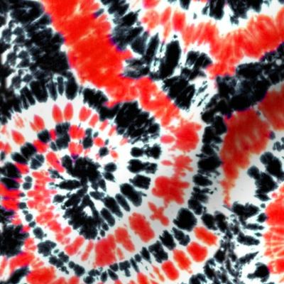 black and red tie dye C19BS