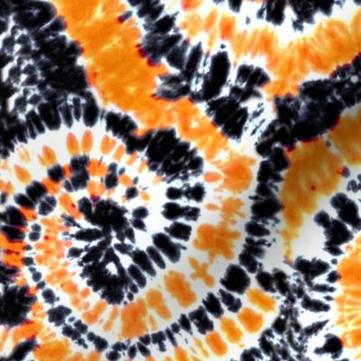 black and orange tie dye C19BS