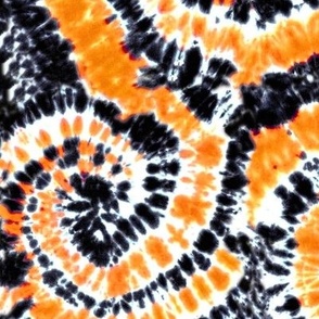 black and orange tie dye C19BS