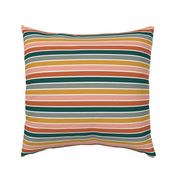 Dusty Jewel Vintage Stripe (B) - 3/4"