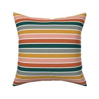 Dusty Jewel Vintage Stripe (B) - 3/4"