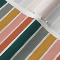 Dusty Jewel Vintage Stripe (B) - 1/2"