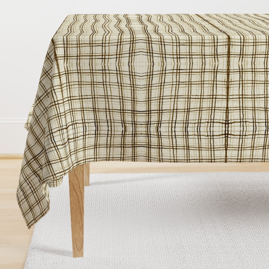 PRIMARILY PLAID DOODLE-SEPIA