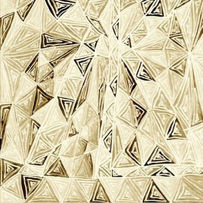 PRIMARY TRIANGLE DOODLE 2-SEPIA-MIRROR