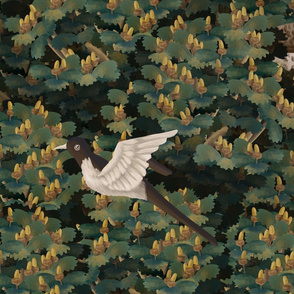 Autumn birds- forest