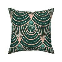 art deco (green and pink)