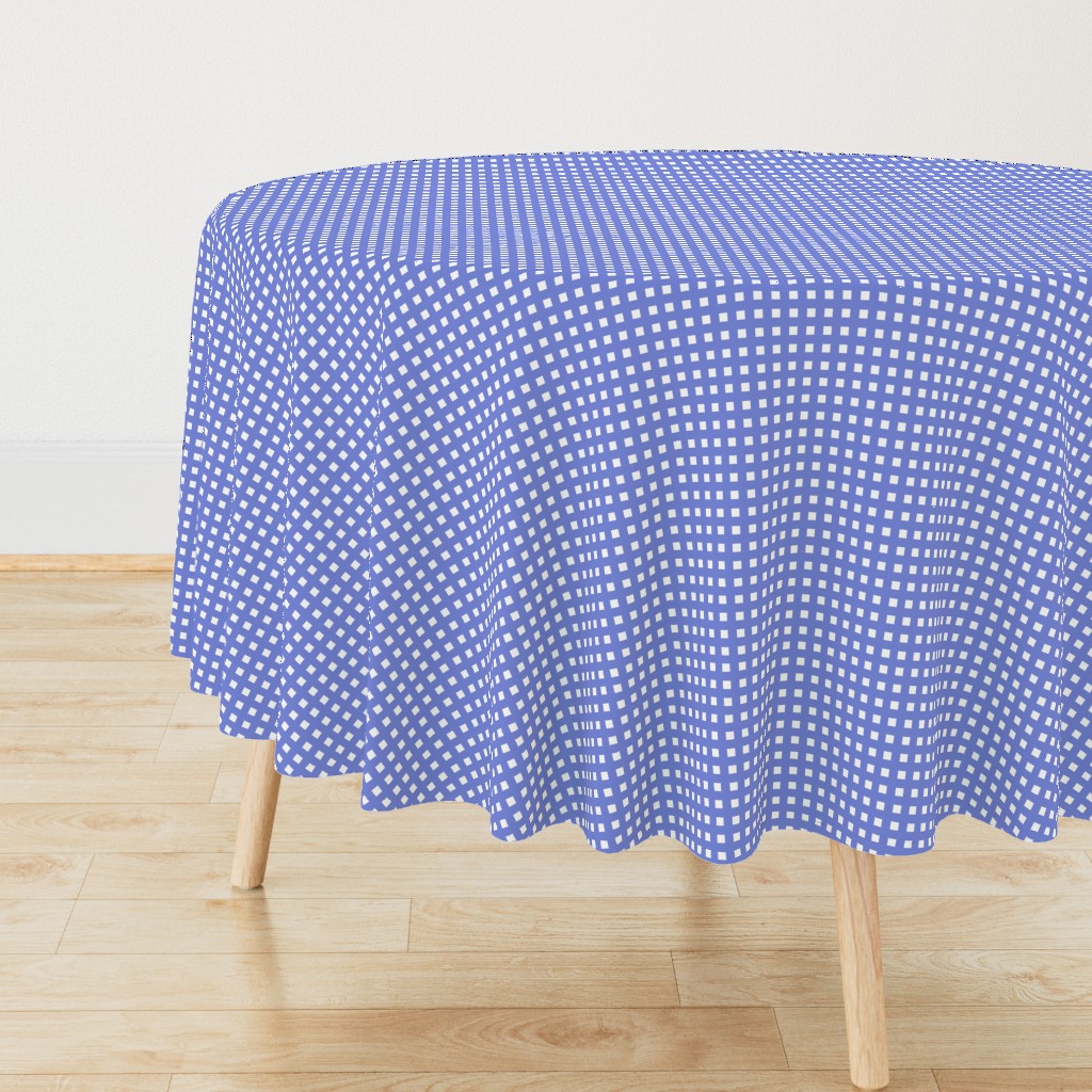 Square Grid Plaid // Periwinkle ((Small size)) 