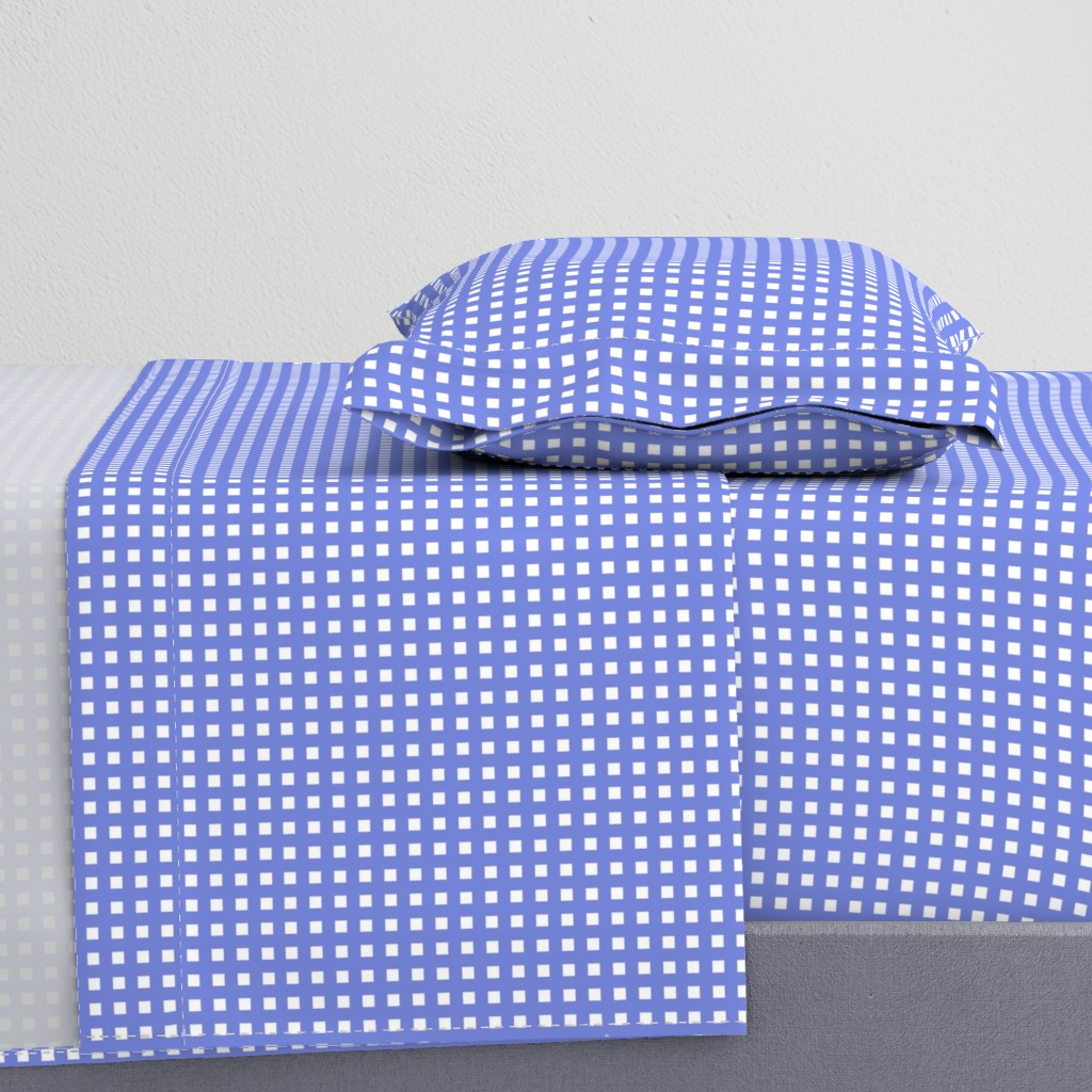 Square Grid Plaid // Periwinkle ((Small size)) 