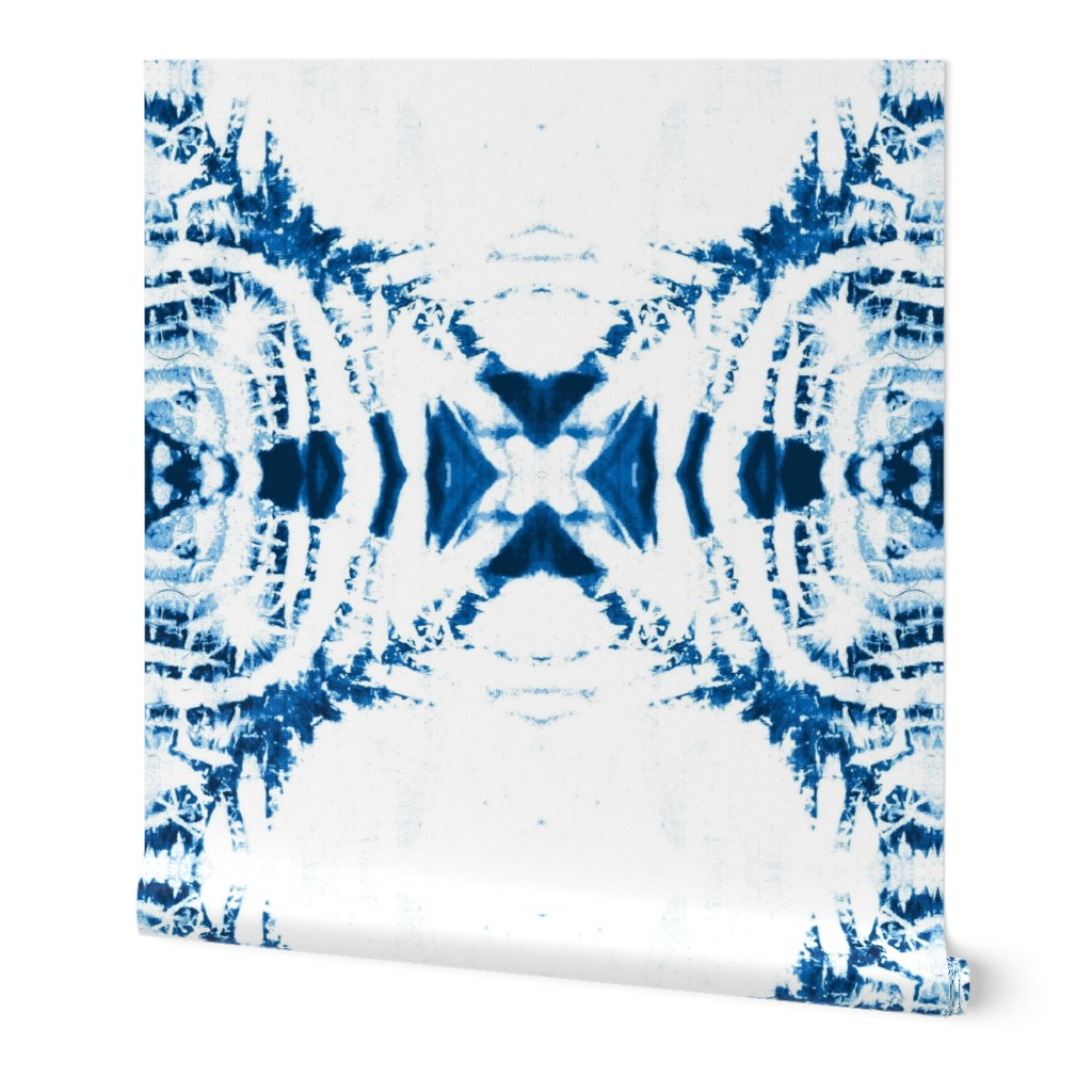 Flame Shibori (indigo inverted)