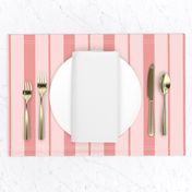 Pink and Rose Pink Café Stripe Vertical Pattern