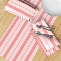 Pink and Rose Pink Café Stripe Vertical Pattern