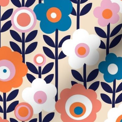 Marguerite* (Talavera) || '70s mod floral