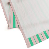Pink and Mint Green Café Stripe Vertical Pattern