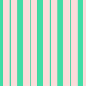 Pink And Mint Green Fabric, Wallpaper and Home Decor | Spoonflower