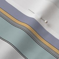 Silver and Aqua Mini Stripe