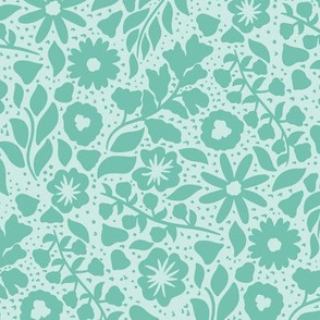 Daphney's Garden in Teal