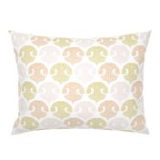 spotty dog nose damask - warm - large