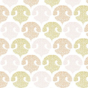 spotty dog nose damask  - warm - small