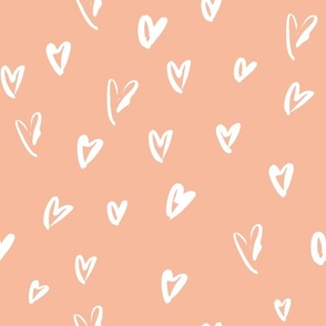 Sketched Hearts Pattern