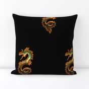 Fiery Copper Patina Dragon, L