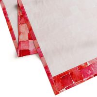 Red Watercolor Geometric Squares