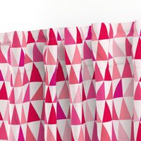 Flowing Pink Geometric Triangles