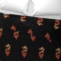 Fiery Gold Red Dragon, L