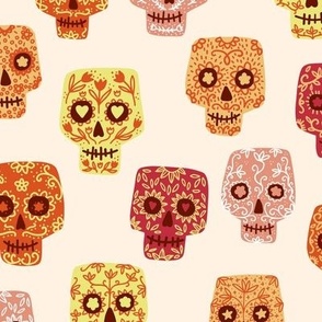 Mexican Day of the Dead Sugar Skulls Pink