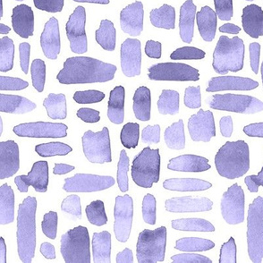 Watercolor Paint Brush Strokes - Lilac