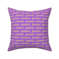 Feminist - purple and yellow - LAD19