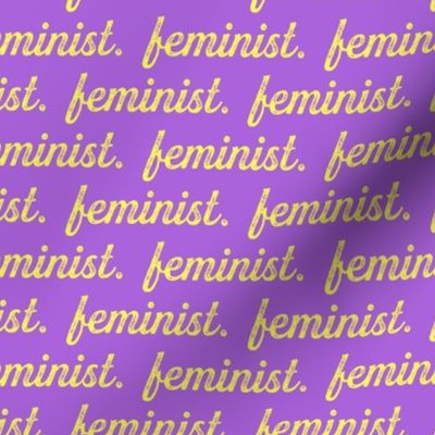 Feminist - purple and yellow - LAD19