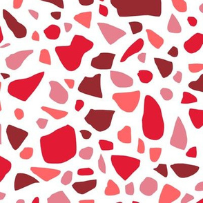 Terrazzo 2 Valentine in Red Pink and White
