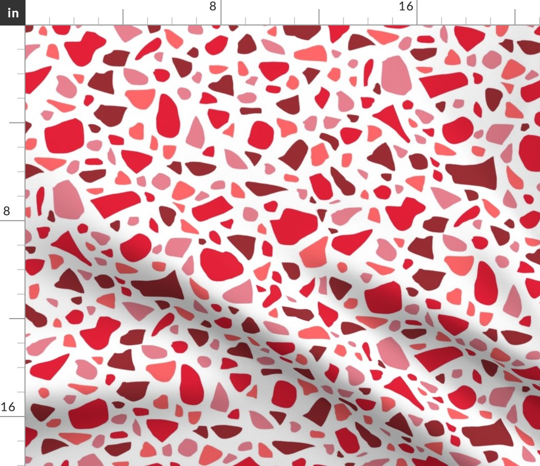 Terrazzo 2 Valentine in Red Pink and White