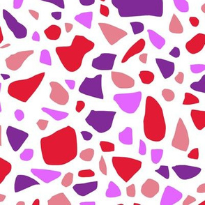 Terrazzo 2 in Pink Red and Purple