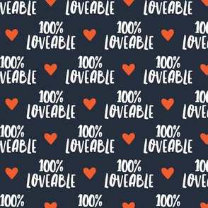 100% loveable - dark blue - LAD19