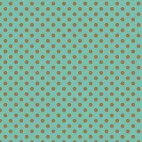 LCP Spearmint Bronze Polka dots